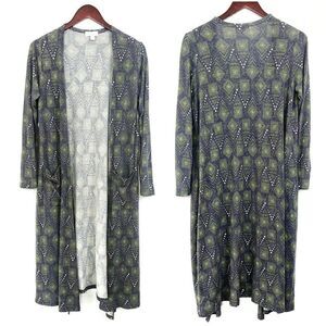 Lularoe Sarah Cardigan Blue Sweater Long Small